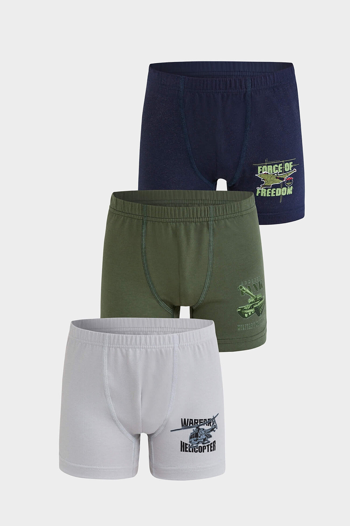 5085 Berrak Erkek Çocuk Boxer 3lü - 1