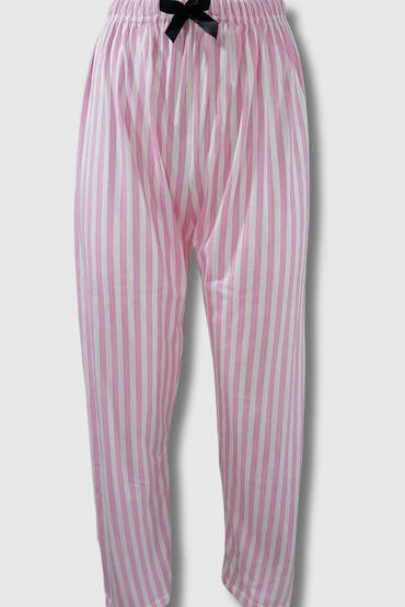 5085 Sahra Ten Kadın Poliviskon Pijama Altı 6'lı Pembe 