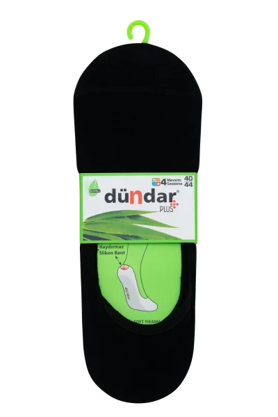 5541 Dündar Erkek Bambu Babet 12'li Paket Siyah
