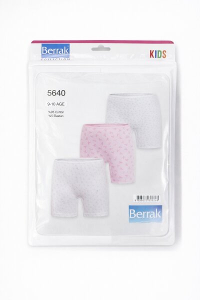 5640 Berrak Kız Çocuk Boxer 3lü (1)