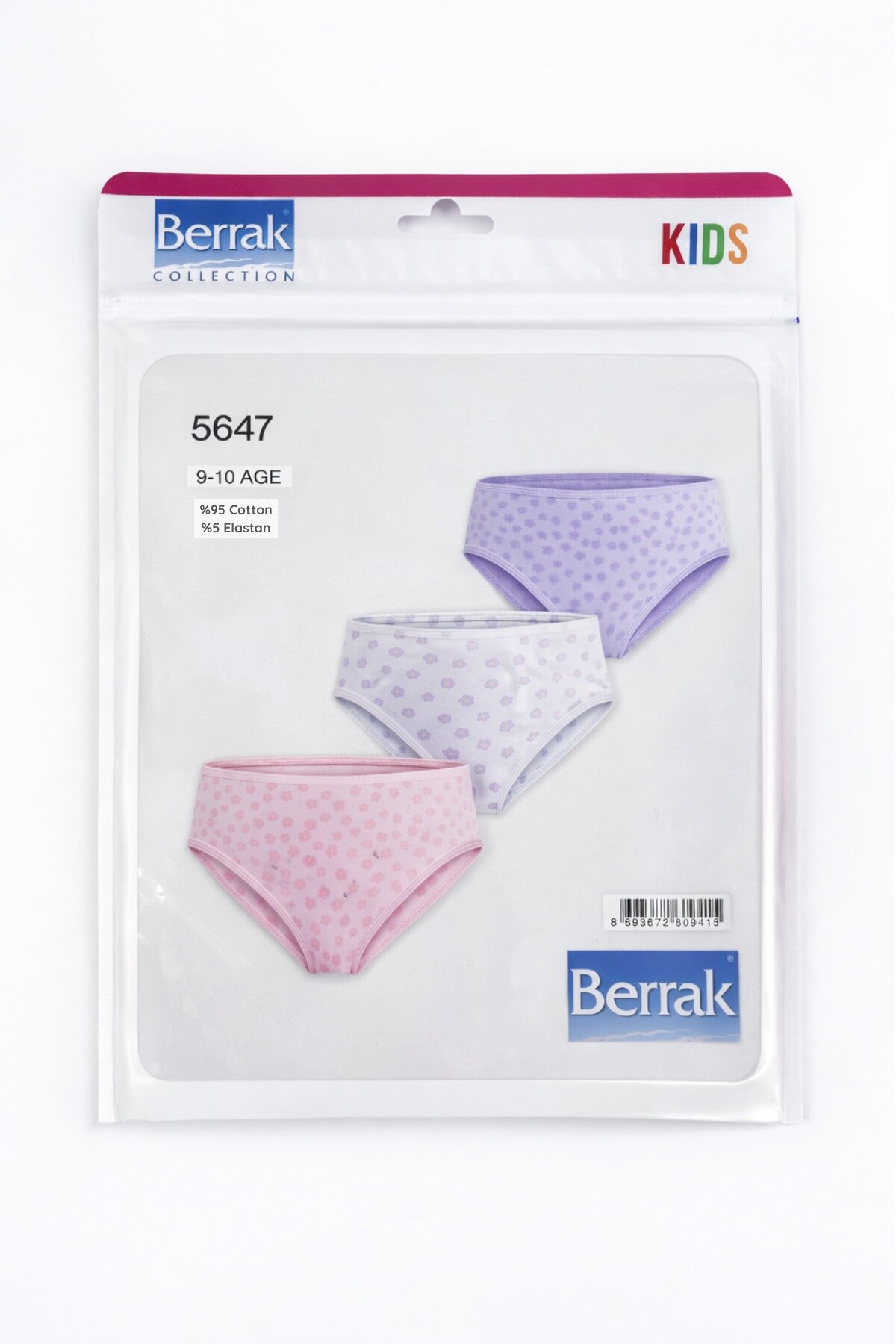 5647 Berrak Kız Çocuk Külot 3lü - 2