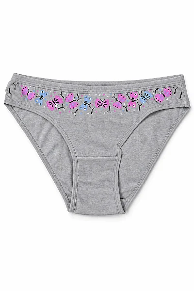 6034 Gümüş Kadın Nisa Bikini 12'li Gri