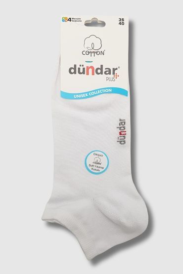 6500 Dündar Comfort Penye Patik 12'li Beyaz - 3