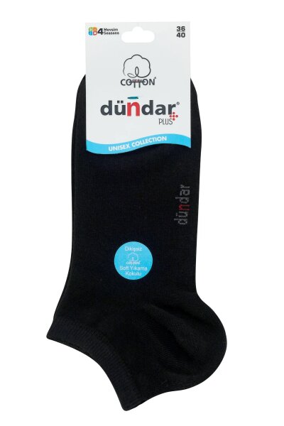 6500 Dündar Comfort Penye Patik 12'li Siyah 
