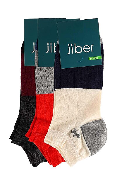 6757 Jiber Erkek Bambu Patik 12li Karışık Karışık