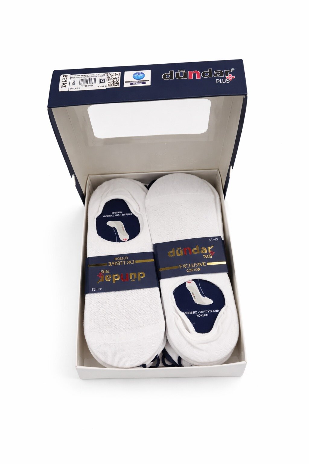 6906 Dündar Erkek Exculusive Cotton Babet 12li Beyaz - 2