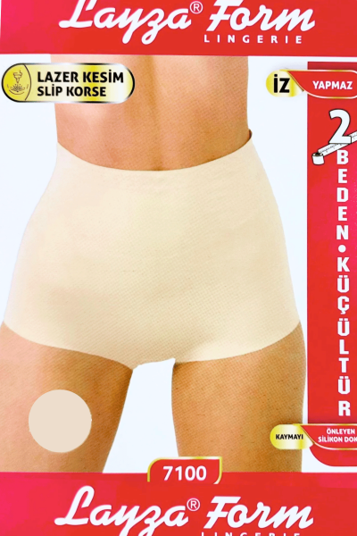 7100 Layza Form Lazer Kesim Slip Korse Ten - 4