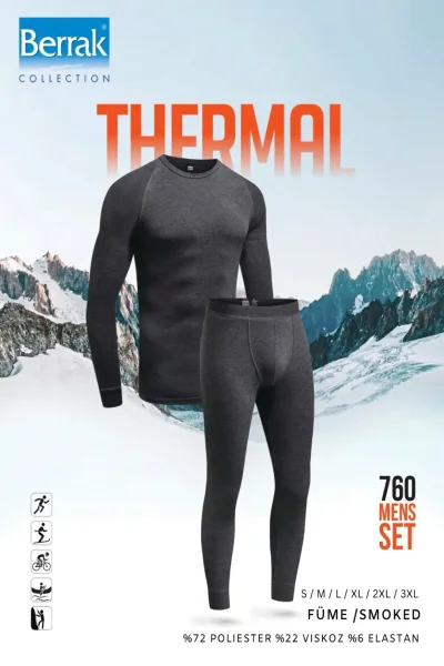 760 Berrak Erkek Termal Takım Füme