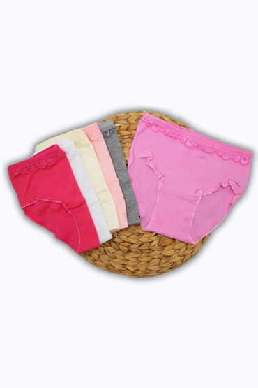 834 Tutku Kız İncebel Pınar Bikini 12'li Paket Asorti - 5