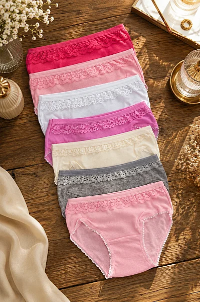834 Tutku Kız İncebel Pınar Bikini 12'li Paket Asorti