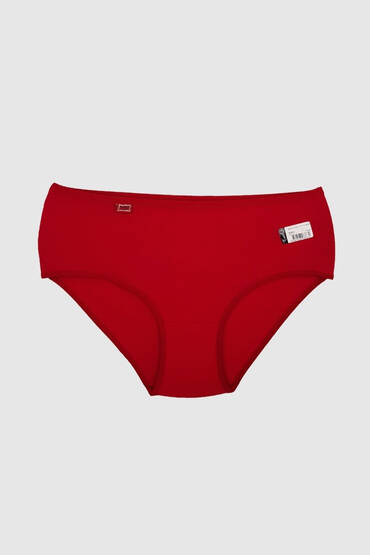 924 Tutku Kadın Elastan Bato 12'li Paket Kırmızı - 6