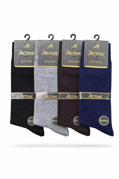 Active Erkek Bambu Yazlık Çorap Karışık Renk 12li 