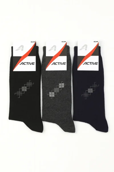 Active Erkek Havlu Çorap 12'li Karışık Renk - 1