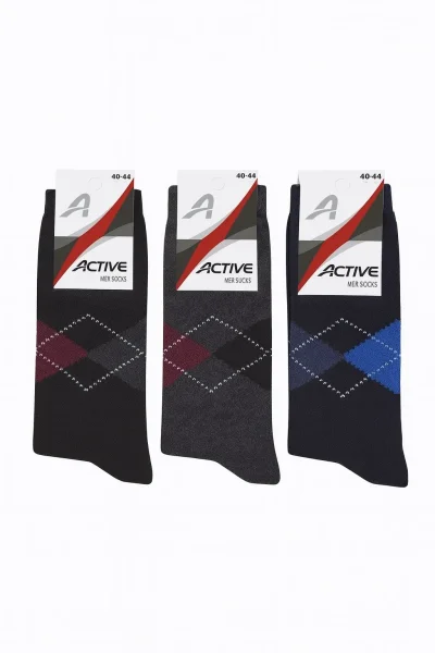 Active Erkek Havlu Çorap 12'li Karışık Renk - 5