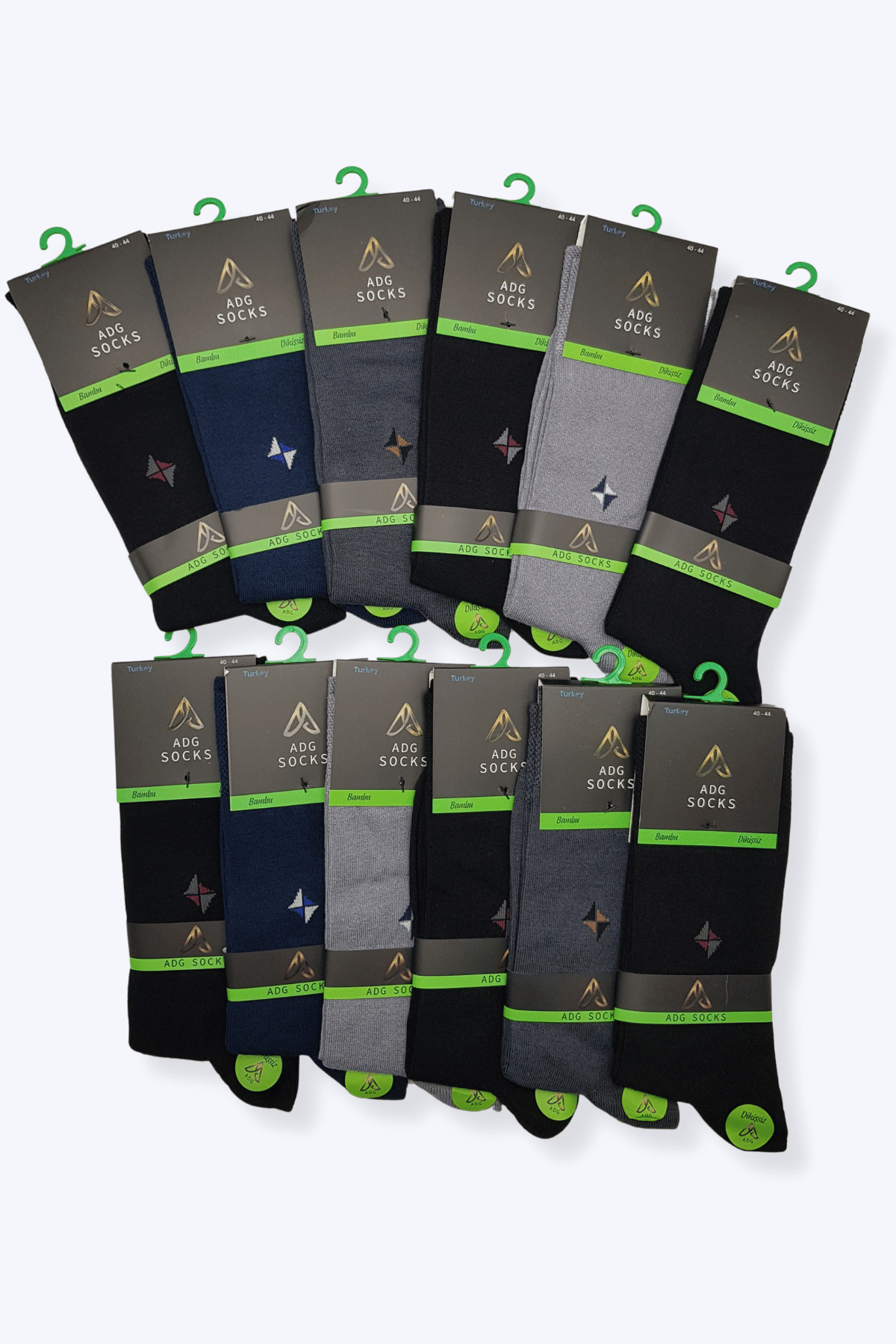 YGZ Erkek Bambu Çorap 12'li Paket - 2