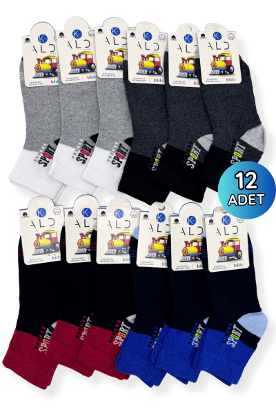 Ald Erkek Çocuk Konç Patik 12'li