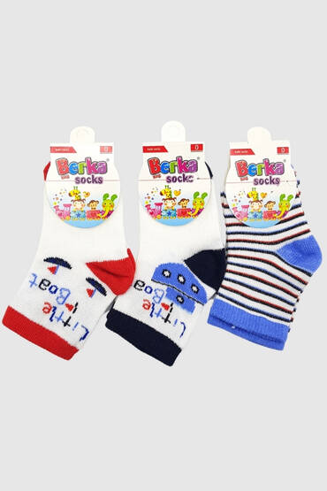 Berka Bebe Çorap 12'li Paket Asorti - 5