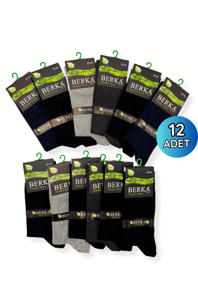 Berka Erkek Bambu Çorap 12'li Paket (1)