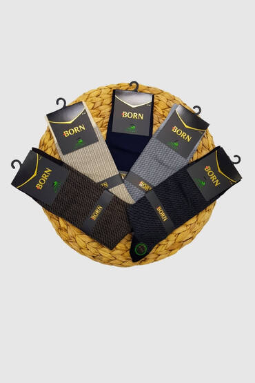 Born Erkek Bambu Çorap 12'li Paket Asorti (1)