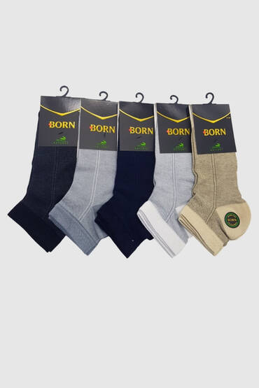Born Erkek Bambu Patik 12'li Paket Asorti (1)