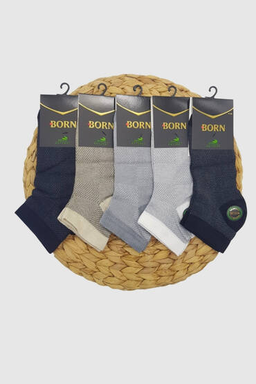 Born Erkek Bambu Patik 12'li Paket Asorti - 5