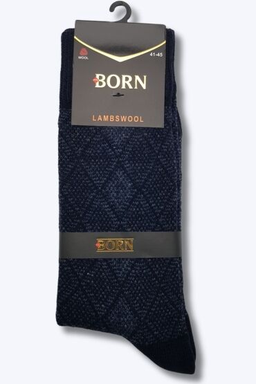 Born Erkek Lambswool Çorap 12'li Paket Asorti - 7