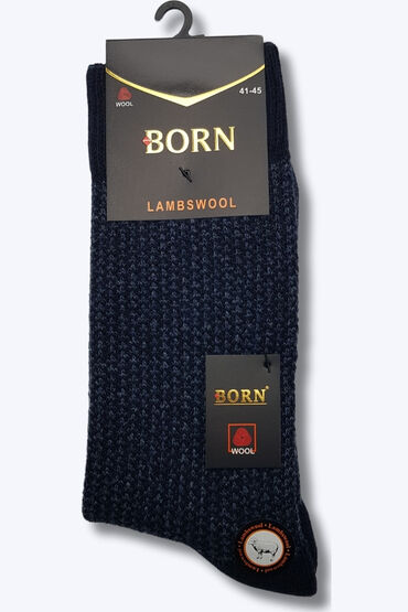 Born Erkek Lambswool Havlu Çorap 12'li Paket Asorti - 7