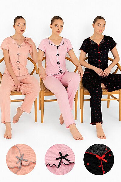 Çağrı Kayıkyaka Pijama Takımı 4'lü