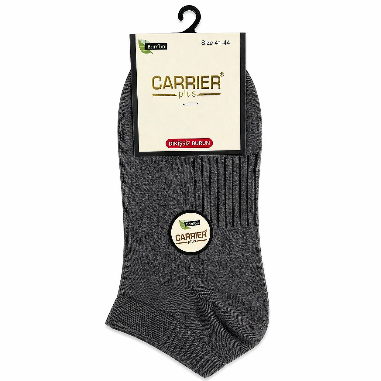 Carrier Erkek Kısa Patik 12li Füme - 1