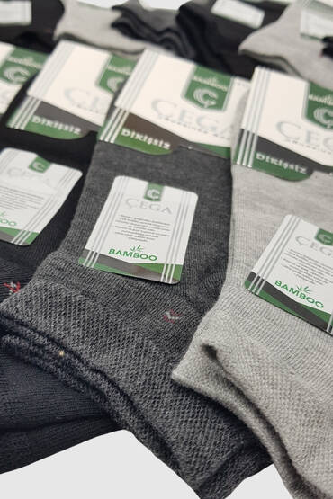 Çega Erkek Bambu Patik 12'li Paket - 2