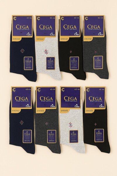Çega Erkek Dikişsiz Çorap 12'li