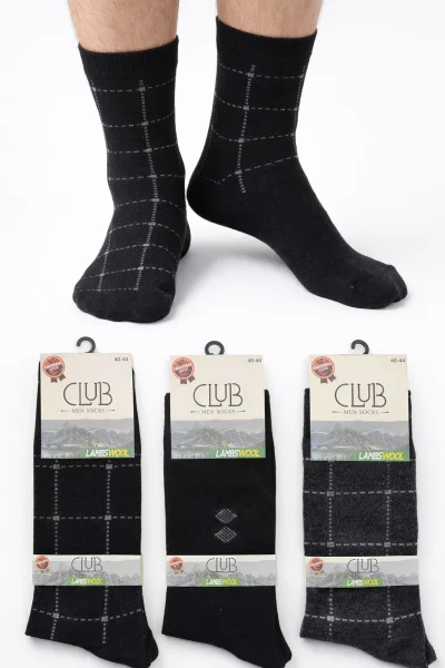 Club Erkek Lambswool Çorap 12'li