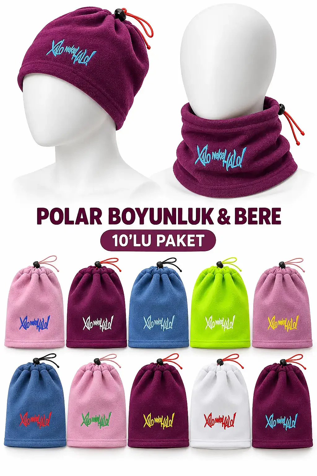 Çocuk Nakışlı Polar Boyunluk - 3