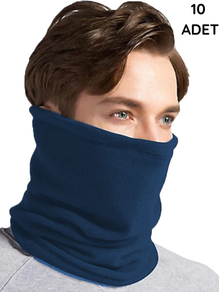 Düz Polar Boyunluk 10'lu İndigo