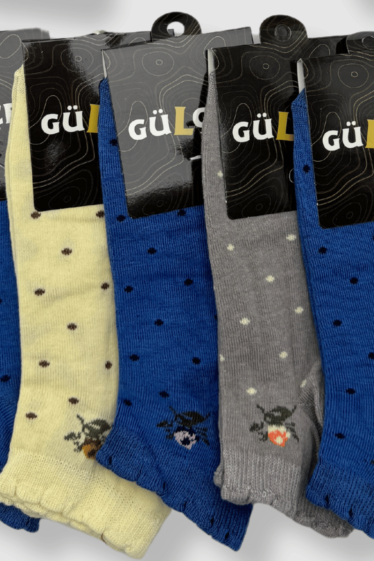 Gülçek Kadın Desenli Patik 12'li Paket 11 - 2