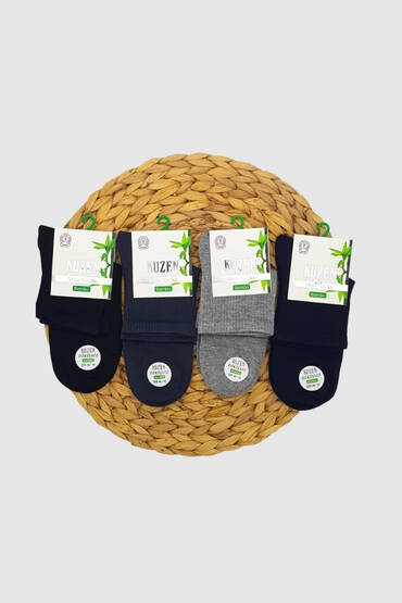 Kuzen Erkek Bambu Konç Patik 12'li Paket Asorti