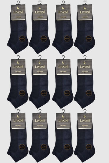 Livoni Erkek Bambu Patik 12'li Paket Füme