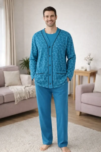 Melika Erkek İki İplik Pijama Takımı 3'lü