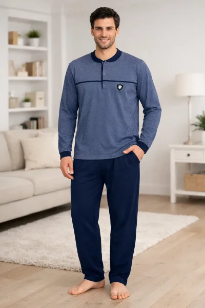 Melika Erkek Penye Pijama Takımı 3'lü