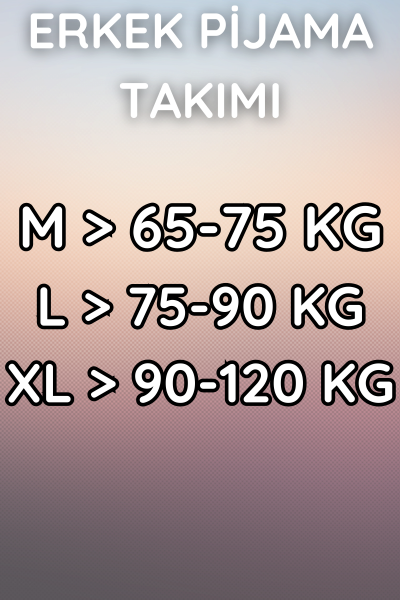 Melika Erkek Süprem Pijama Takımı 3'lü (1)