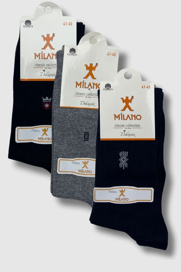 Milano Erkek Mevsimlik Çorap 12'li (1)