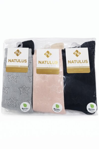 Natulus Kadın Çorap 12li Karışık (1)