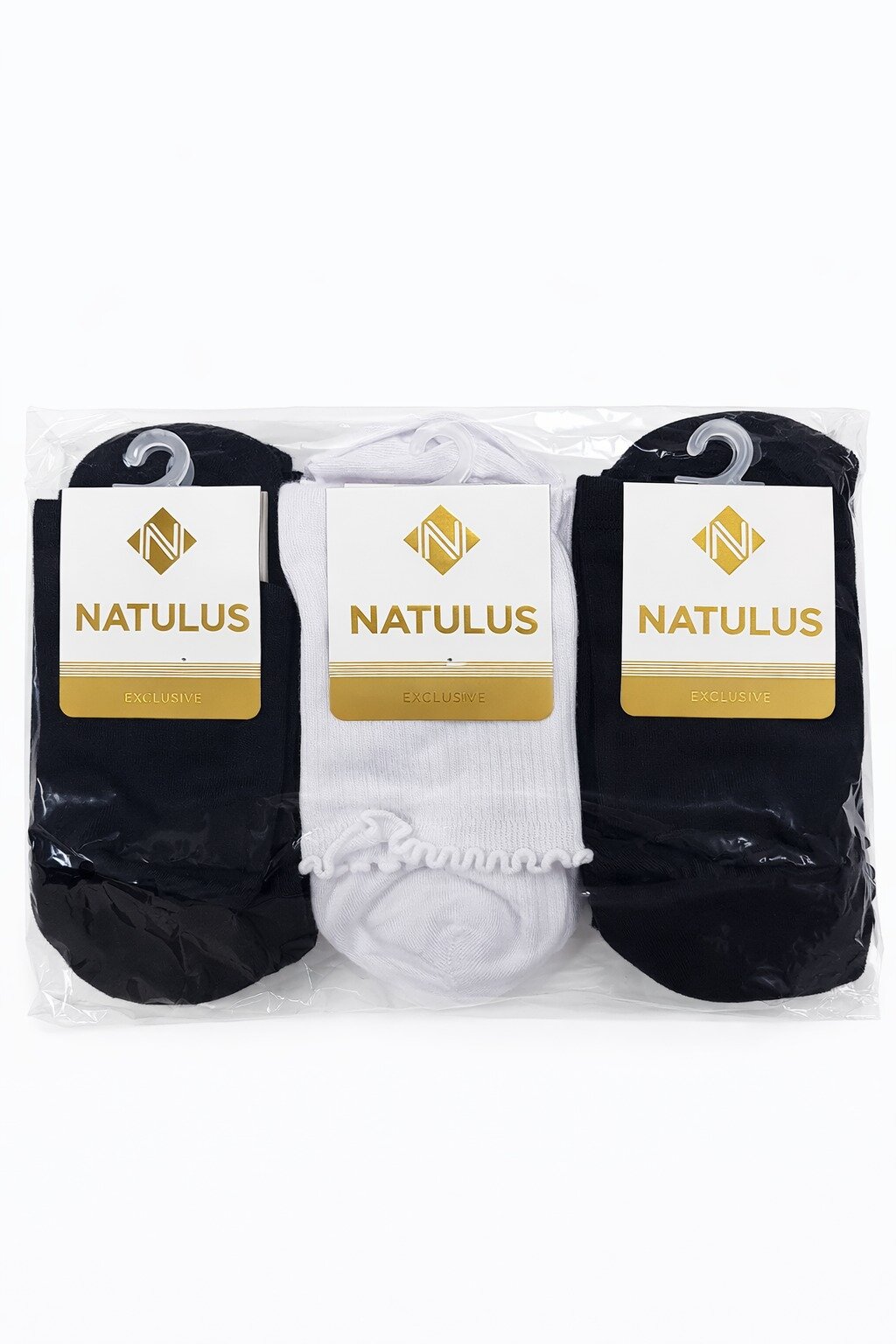Natulus Kadın Konç Patik 12li Karışık - 2