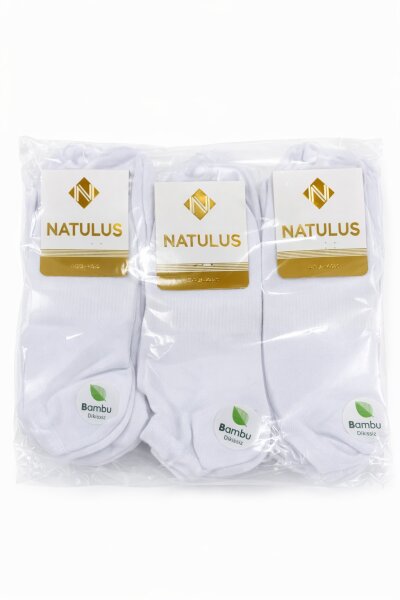 Natulus Kadın Patik 12li Beyaz (1)