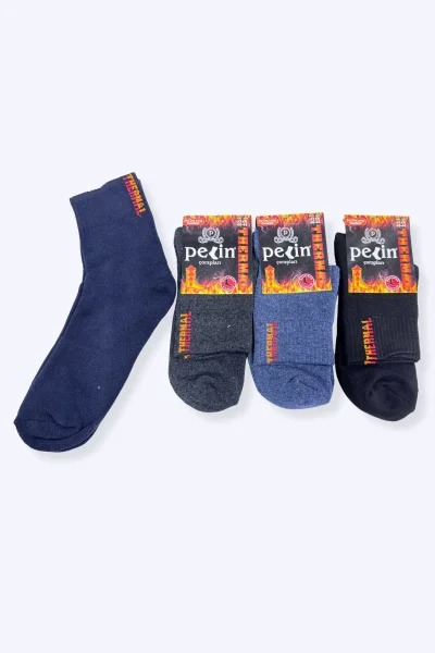 Pelin Erkek Termal Konç Patik 12li Karışık