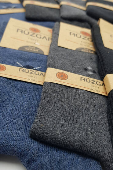 Rüzgar Erkek Mevsimlik Çorap 12'li Paket (1)