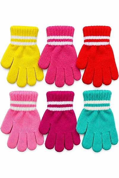 Termosoft Mini Kız Çocuk Snowdrop Eldiven 12'li