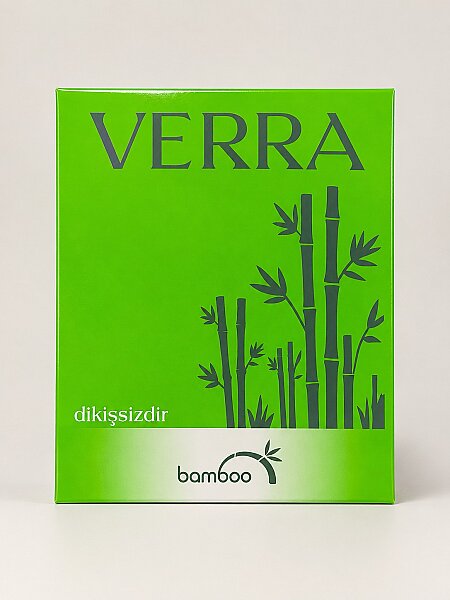 Verra Bayan Bambu Patik 12li Siyah (1)