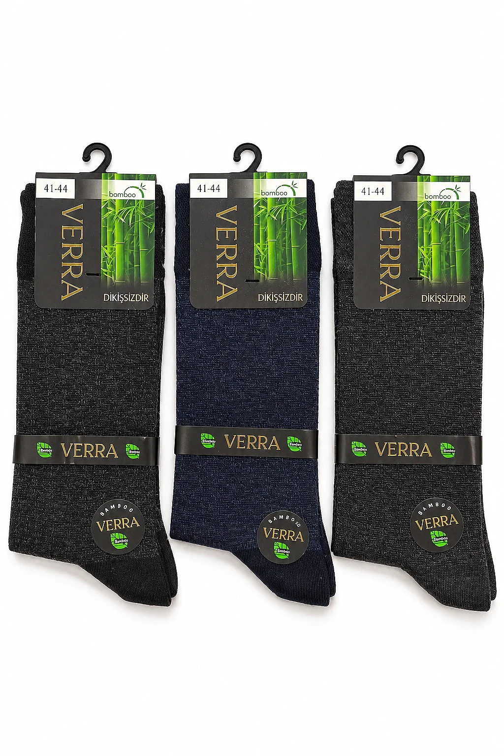 Verra Erkek Bambu Jakarlı Çorap 12li - 1