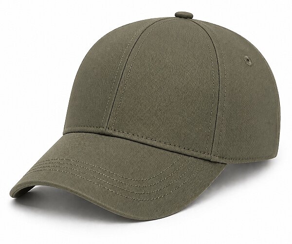 Y1051-048 Suyutti Gabardin Şapka 6lı Haki